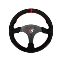 Simagic P-330R (Suede) stuur add-on Zwart/rood