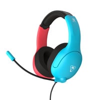 Turtle Beach Airlite Fit gamingheadset met microfoon over-ear gaming headset Neonblauw/neonrood, Nintendo Switch, Nintendo Switch Lite, Nintendo Switch - OLED-model