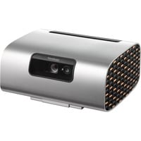 ViewSonic M10E Draagbare RGB Laser Slimme Projector met Harman Kardon Speaker Zwart/zilver, 2200 ANSI Lumen
