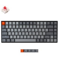 Keychron K2-B1v2, toetsenbord Grijs/grijs, US lay-out, Gateron Red, RGB leds, TKL, ABS, Bluetooth 5.1