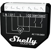 Shelly Qubino Wave Shutter relais Zwart/wit, 2-kanaals, Z-Wave