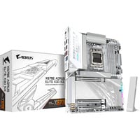 GIGABYTE X870 AORUS ELITE X3D ICE socket AM5 moederbord Zilver/wit, RAID, 5 Gb-LAN, WLAN, BT, Sound, ATX