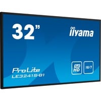 iiyama ProLite LE3241S-B1 32" Public Display Zwart, VGA, HDMI, LAN, Audio, USB 