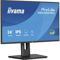 iiyama ProLite XB2492HSU-B1 24" monitor Zwart (mat), 120Hz, HDMI, DisplayPort, USB, Audio