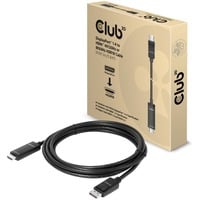 Club 3D DisplayPort 1.4 naar HDMI kabel Zwart, 3 meter, 4K 120Hz, 8K 60Hz