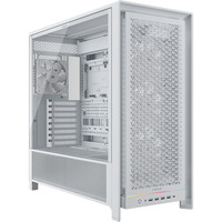 Corsair FRAME 5000D RS midi tower behuizing Wit | 4x USB-A | 1x USB-C | RGB | Tempered Glass