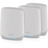 Netgear Orbi RBK763s Tri-band Mesh WiFi 6 Systeem mesh router Wit, 1x Orbi-router (RBR760) + 2x Orbi-satelliet (RBS760), Dekking tot 525 m²