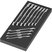Wera 9733 Schuimrubberen inzetstuk met 6001 Joker Switch Set 1, 11‑delig moersleutel Zwart/grijs