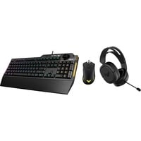 ASUS TUF Gaming Gear Bundel, desktopset Zwart, US lay-out, 8000 dpi, RGB leds