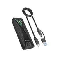 ICY BOX IB-1805ML-CU31 M.2 NVMe SSD Externe behuizing Zwart