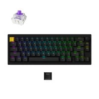 Lemokey P2 HE-M1 Wireless Magnetic Switch Custom Gaming Keyboard Zwart, US lay-out, Gateron Double-Rail Magnetic Nebula, 65%, RGB leds, double-shot PBT, hot swap, Knob, 2.4GHz | Bluetooth 5.2 | USB-C