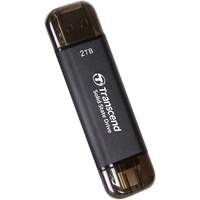Transcend ESD310 Portable 2 TB externe SSD Zwart, USB-A 3.2 (10 Gbit/s) | USB-C 3.2 (10 Gbit/s)