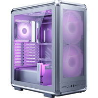 Cooler Master  midi tower behuizing Zilver | 2x USB-A | 1x USB-C | RGB | Window