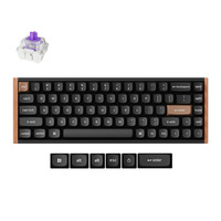 Keychron K6 HE-F1 RGB mechanisch toetsenbord Zwart, US lay-out (QWERTY), Gateron Double-Rail Magnetic Nebula, 65%, RGB leds, OSA Double-shot PBT, hot swap, USB-C | 2.4 GHz | Bluetooth 5.1