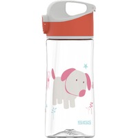 SIGG Miracle Puppy Friend 0,45 L drinkfles Transparant/rood