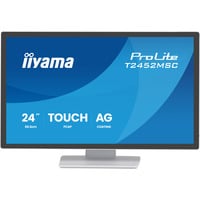iiyama ProLite T2452MSC-W1AG 24" touchscreen monitor Wit, 100 Hz, Touch, HDMI, DisplayPort, USB, Audio