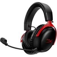 HyperX Cloud III Wireless over-ear gaming headset Zwart/rood, Pc, PlayStation 4, PlayStation 5