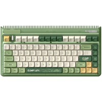 Iqunix OG80 Camping Wireless Mechanical Keyboard Groen, US lay-out (QWERTY), IQUNIX Moonstone Turbo, 80% (TKL), RGB leds, Hot-swappable, PBT, 2.4GHz | Bluetooth 5.1 | USB-C