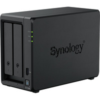 Synology DiskStation DS725+ nas Zwart, 2x LAN, USB