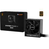 be quiet! , 650 Watt voeding Zwart
