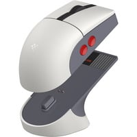8BitDo Retro R8 Mouse - N Edition Grijs/rood, 50 - 26000 DPI, Bluetooth / USB-C / 2.4 GHz