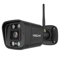 Foscam V8P, 4K/8MP dual-band WiFi beveiligingscamera  Zwart, met geluid- en lichtalarm