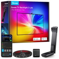 Govee TV Backlight 3 Lite ledstrip Zwart, 2,4GHz wifi, Bluetooth, voor 40 - 50 inch tv's