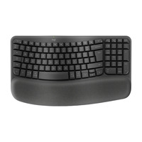 Logitech Wave Keys for Business toetsenbord Zwart, US-International lay-out (QWERTY), Plunger, 100%