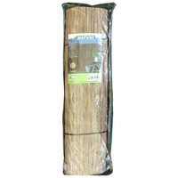 Nature Scherm van natuurlijk zegge (carex) – afschermgraad 5/5, 1 x 3 meter begrenzing Houtkleur