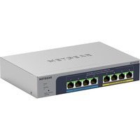 Netgear 8-poorts multi-Gigabit (2,5G) Ethernet Ultra60 PoE++ Smart switch Grijs, 230W PoE‑budget met 4 PoE++ en 4 PoE+, MS108TUP-100EUS