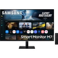 Samsung Smart Monitor M7 S32FM702UU 32" 4K UHD  Zwart, HDMI, USB, Wifi, Bluetooth, Audio, Tizen