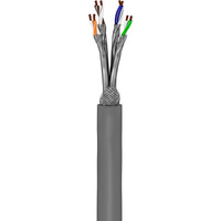 goobay Cat.6a netwerkkabel Grijs, 50 meter, S/FTP, RJ-45, Ruwe kabel