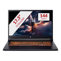 Acer Nitro V 17 AI ANV17-41-R4TH 17.3"  gaming laptop Zwart | Ryzen 7 260 | RTX 5060 | 16 GB | 512 GB SSD