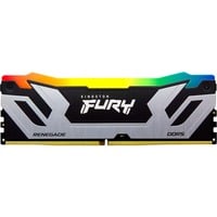 Kingston 24 GB DDR5-8400 (1x 24 GB) werkgeheugen Zilver/zwart, KF584CU40RSA-24, Renegade Silver RGB, XMP 3.0