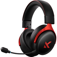 MCHOSE V9 Pro Wireless over-ear gaming headset Zwart/rood, PC / laptop / Playstation / Switch / Smartphone, 2.4G / Bluetooth / Wired / Type-C
