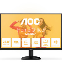 AOC 24B35HM2 23.8" monitor Zwart, 100 Hz, VGA, HDMI