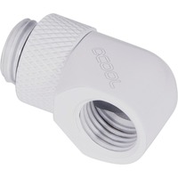 Alphacool Eiszapfen L-connector rotatable G1/4 outer thread to G1/4 inner thread verbinding Wit