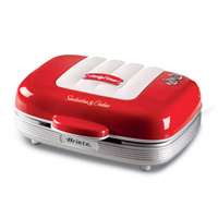 Ariete Party time Tosti / cupcake maker 1972/00 sandwichmaker Rood