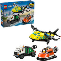 LEGO City - Vliegtuig, servicewagen en hovercraft remix Constructiespeelgoed 60505