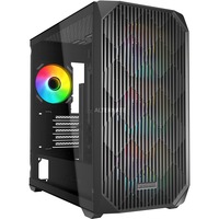 Sharkoon MK3 RGB mini tower behuizing Zwart | 2x USB-A | 1x USB-C | RGB | Tempered Glass