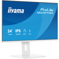 iiyama ProLite XB2497HSN-W1 23.8" monitor Wit, HDMI, DisplayPort, USB-C, Audio, LAN, 100 Hz