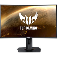 ASUS TUF GAMING VG27VQ 27" curved monitor Zwart, 165 Hz, DVI, HDMI, DisplayPort, Audio, AMD FreeSync