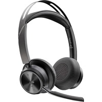HP Poly Voyager Focus 2 USB-C - Teams Certified on-ear headset Zwart, Incl. oplaadstatief