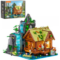 Lumibricks Retro House - Waterfall Cabin Constructiespeelgoed L9083
