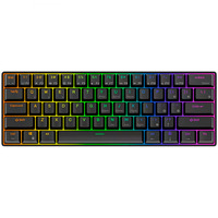 Royal Kludge RK61 draadloos mechanisch toetsenbord Zwart, US lay-out (QWERTY), 60%, Red switch, RGB, Hot swap, 2.4 GHz | USB-C | Bluetooth