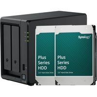 Synology DiskStation DS725+ incl. 2x Synology HAT3320-8T 8 TB harde schijf nas Zwart, 2x LAN, USB-A 3.2 (5 Gbit/s)