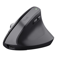 Trust Bayo+ - Ergonomische Muis Verticaal Draadloos  Zwart, 800-2400 Dpi, 2,4GHz, 2x Bluetooth