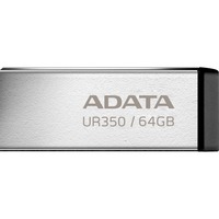 ADATA UR350 64 GB usb-stick nikkel/zwart, USB-A 3.2 Gen 1 (5 Gbit/s)