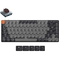 Keychron K3 QMK-A3, toetsenbord Zwart, US lay-out, Keychron Mechanical Brown, 75%, witte leds, ABS Keycap, USB-C | Bluetooth 5.2