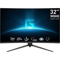 MSI G32CQ5P 31.5" curved gaming monitor Zwart, 2x HDMI, DisplayPort, 170 Hz